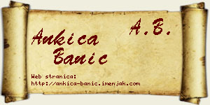Ankica Banić vizit kartica